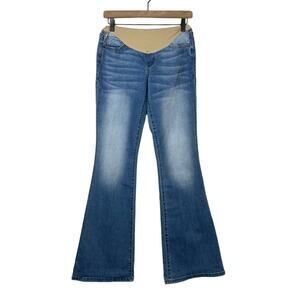 A Pea In The Pod Level 99 Full Panel Sz 28 Secret Fit Belly Flare Maternity Jean